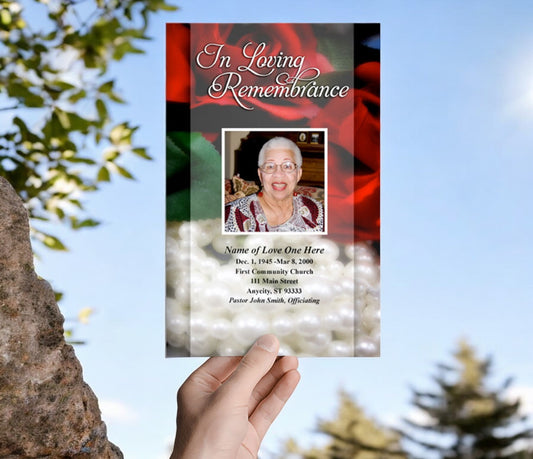 Elegance Funeral Program Template