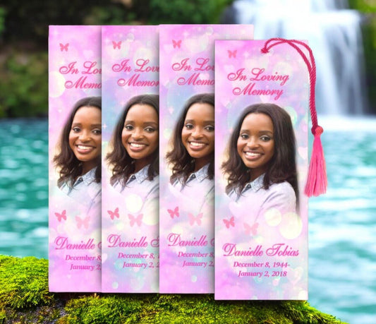 Candy Memorial Bookmark Done For You Design & Print (Pack of 50) - The Funeral Program Site