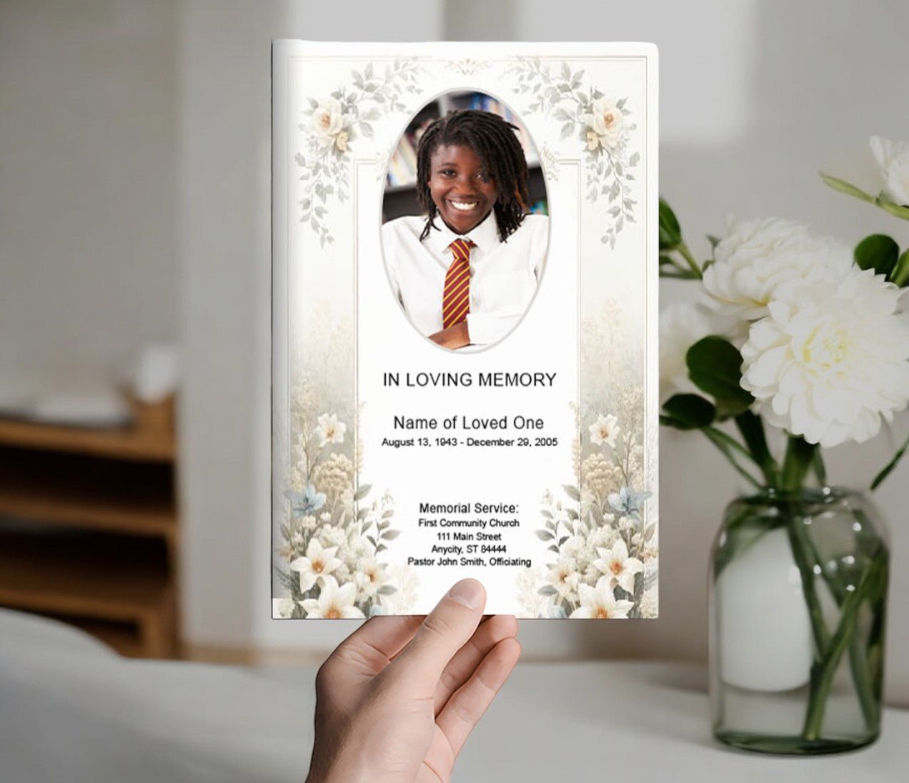 Capernum Funeral Program Template - The Funeral Program Site