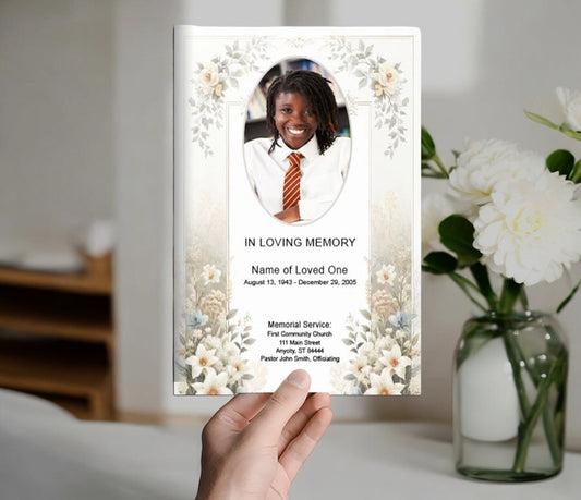 Capernum Funeral Program Template - The Funeral Program Site