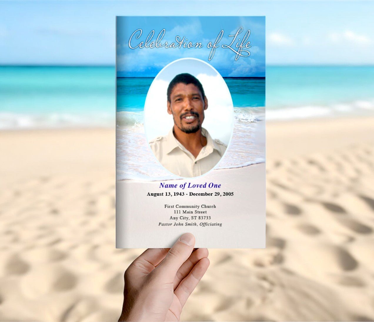 Caribbean Funeral Program Template - The Funeral Program Site