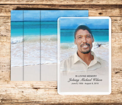 Caribbean Funeral Prayer Card Design & Print (Pack of 50) - The Funeral Program Site