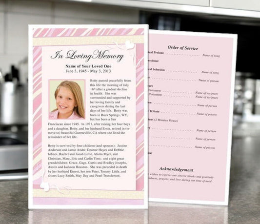 Carly Funeral Flyer Template - The Funeral Program Site