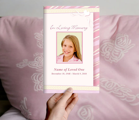 Carly Funeral Program Template