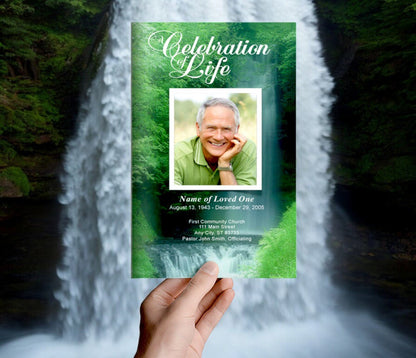 Cascade Funeral Program Template - The Funeral Program Site