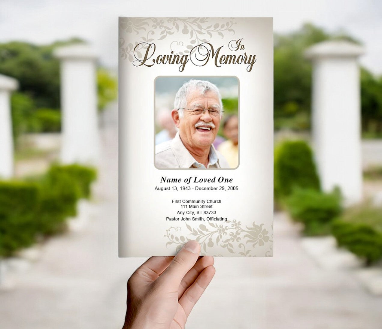 Ceasar Funeral Program Template | DIY Funeral Programs – The Funeral ...