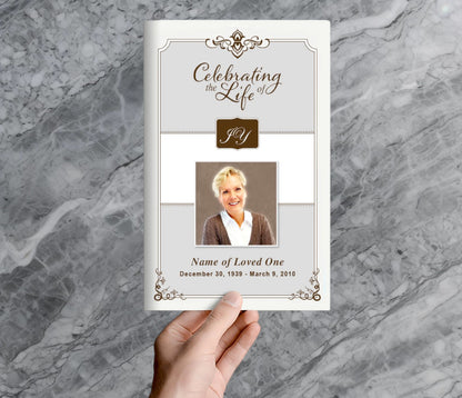 Celebrity Funeral Program Template