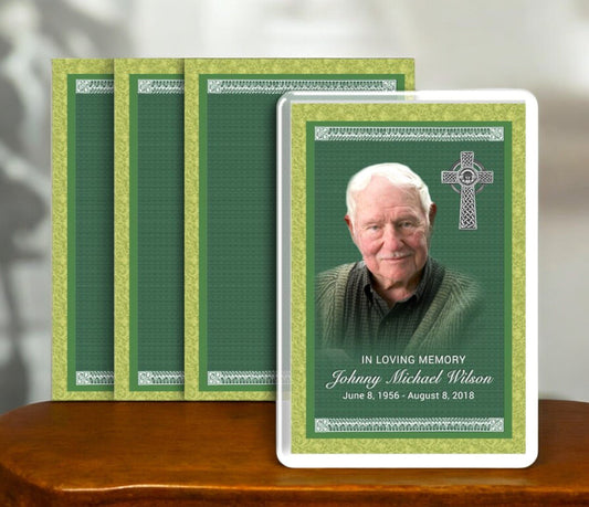 Celtic Funeral Prayer Card Design & Print (Pack of 50) - The Funeral Program Site