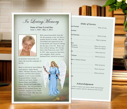 Charity Funeral Flyer Template - The Funeral Program Site