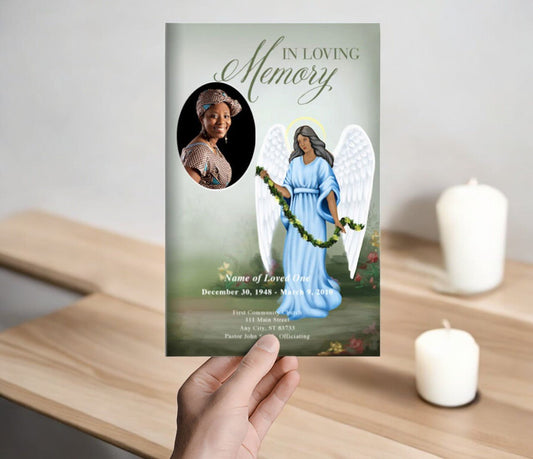 Charity Funeral Program Template - The Funeral Program Site