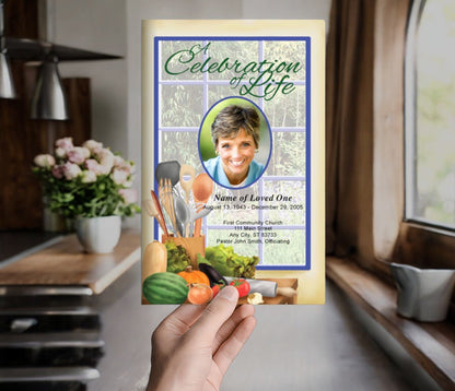 Chef Funeral Program Template - The Funeral Program Site