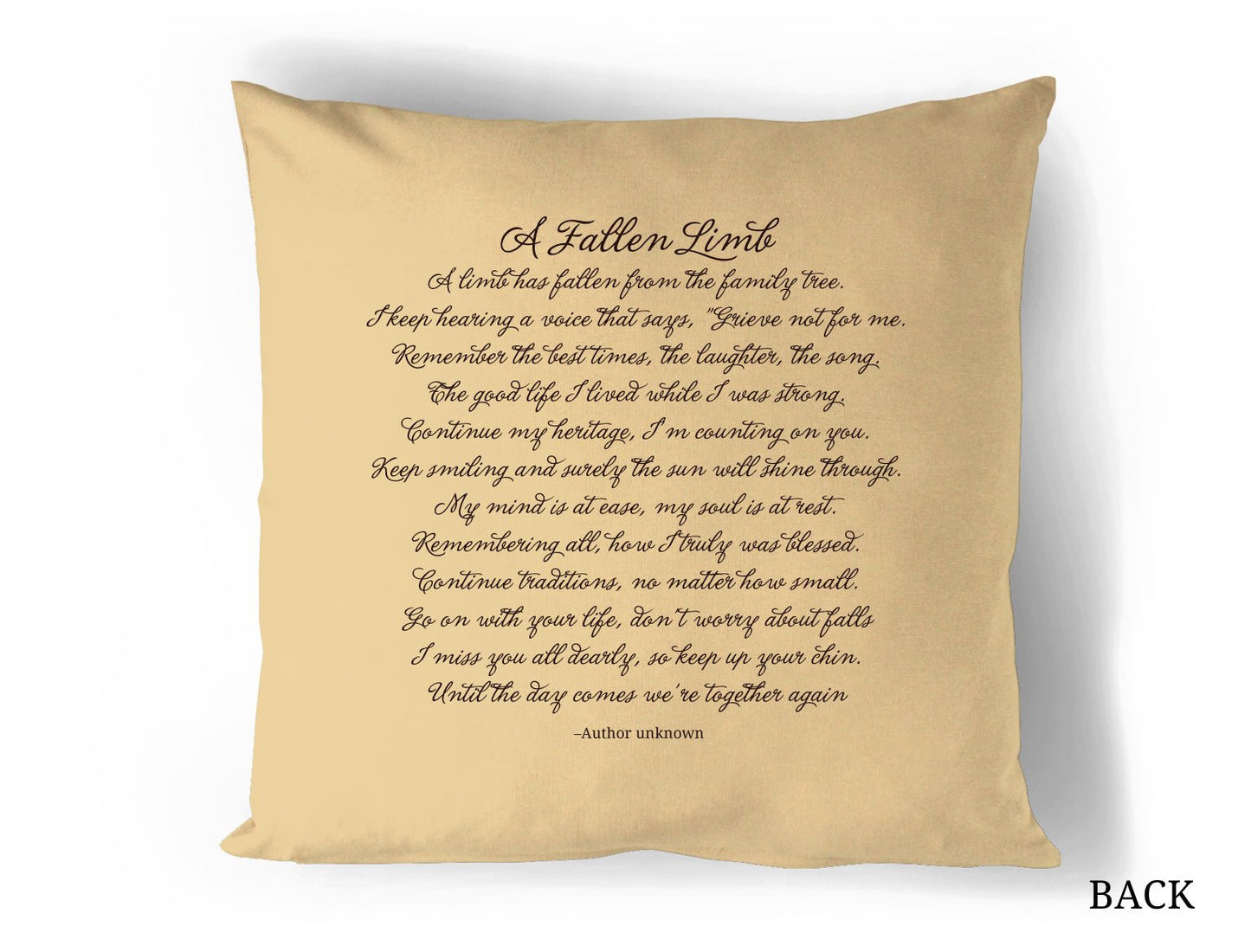 Cherub In Loving Memory Memorial Pillow - The Funeral Program Site