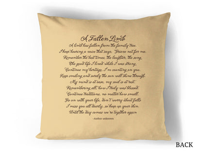 Cherub In Loving Memory Memorial Pillow