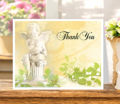 Cherub Thank You Card Template