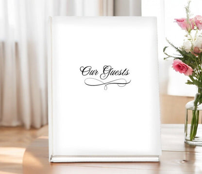 Classic Perfect Bind Memorial Funeral Guest Book - The Funeral Program Site