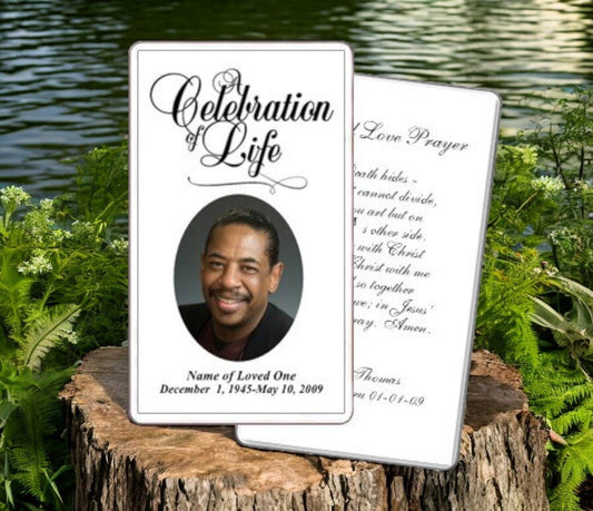 Classic Prayer Card Template - The Funeral Program Site