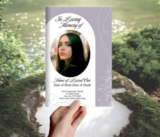 Contempo Online Funeral Program Template - The Funeral Program Site