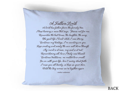 Cornfield In Loving Memory Memorial Pillow - The Funeral Program Site