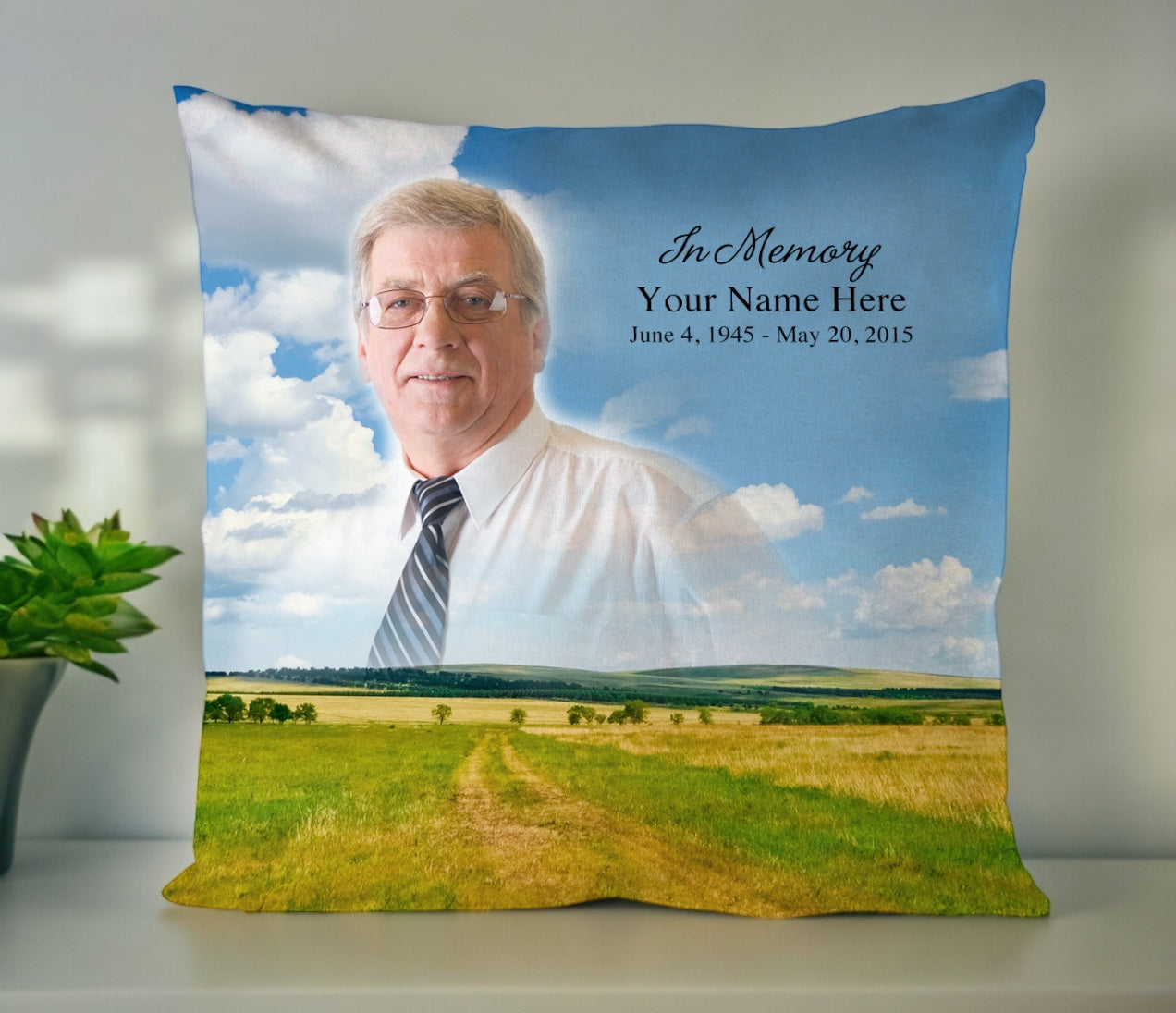 Country In Loving Memory Memorial Pillow