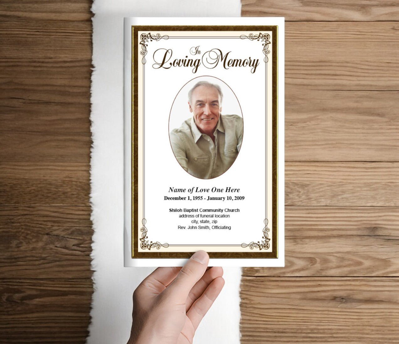 Creative Funeral Program Template - The Funeral Program Site