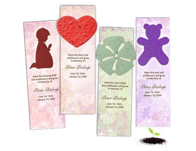 Cross Plantable Memorial Bookmark (Pack of 12) - The Funeral Program Site