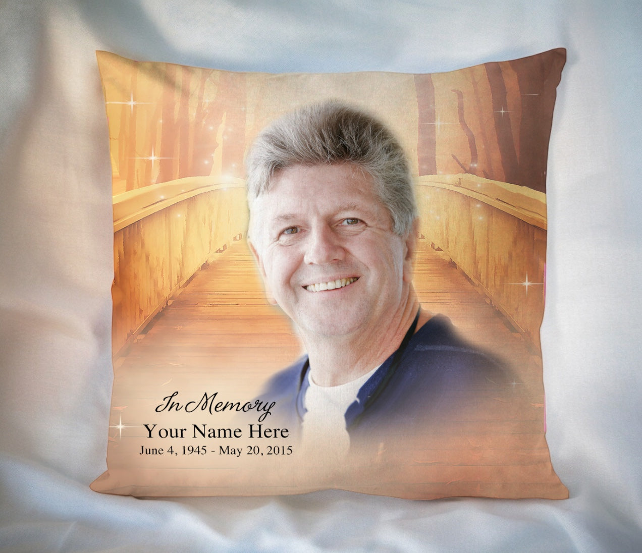 Crossing In Loving Memory Memorial Pillow