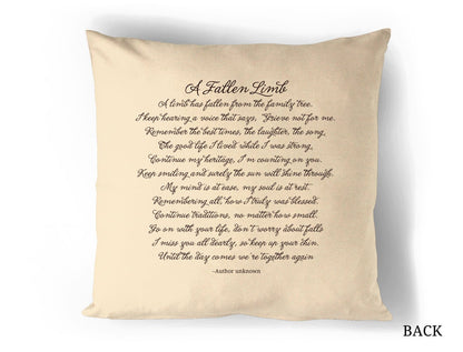 Crossing In Loving Memory Memorial Pillow - The Funeral Program Site