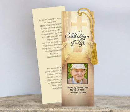 Crossing Memorial Bookmark Template