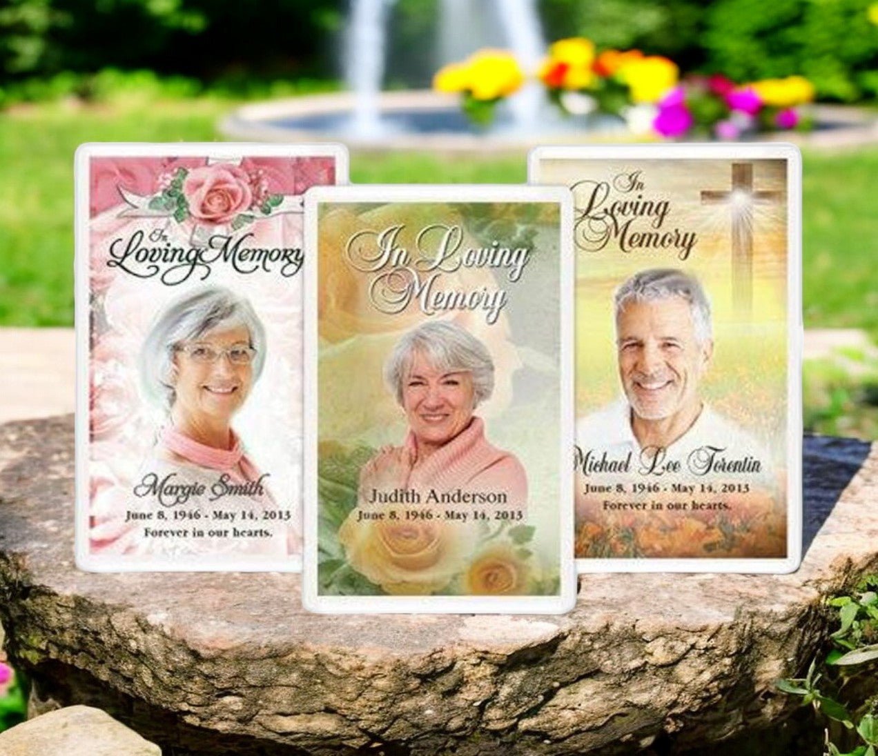 Custom Cover Funeral Prayer Card Template - The Funeral Program Site