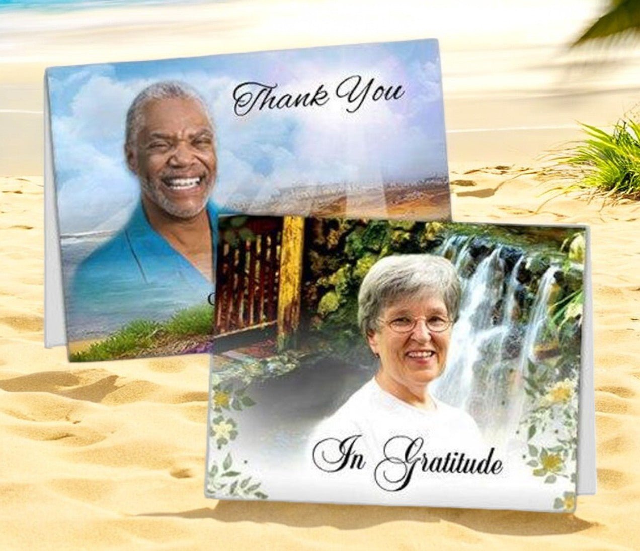 Custom Cover Thank You Card Template - The Funeral Program Site