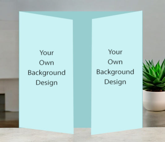 Your Design Custom Background Gatefold Funeral Program Template