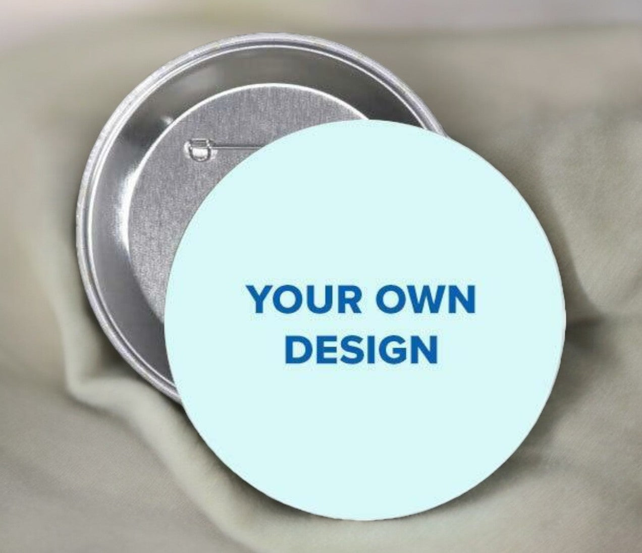 Custom Memorial Button Pin Your Design (Pack of 10)