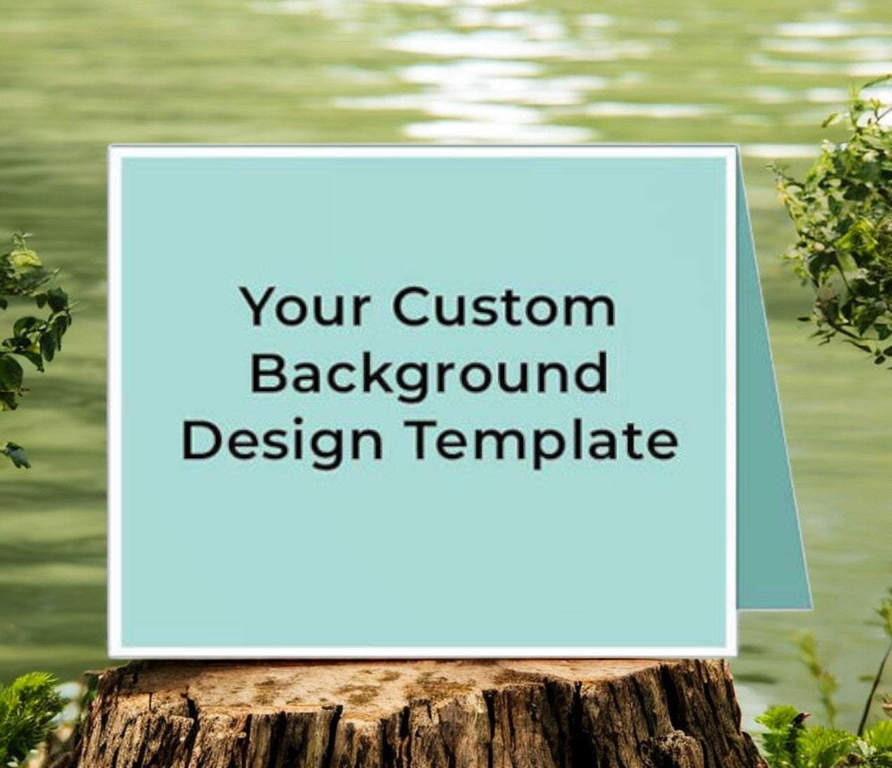 Your Design Custom Background Thank You Card Template