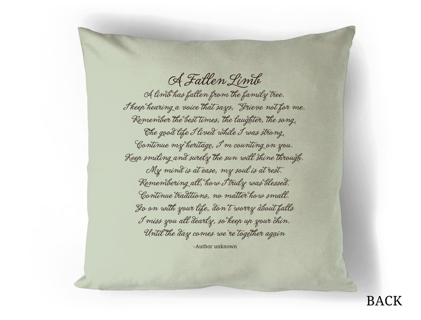 Daisy In Loving Memory Memorial Pillow