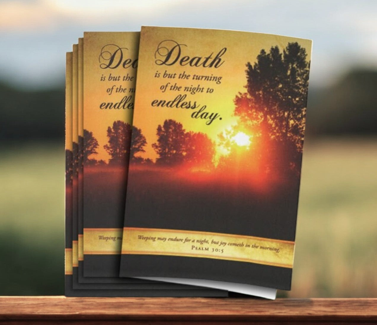 Endless Day Funeral Program Paper (Pack of 25)