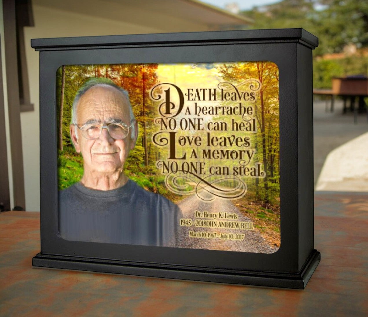 Life Journey Photo Light Box Memorial