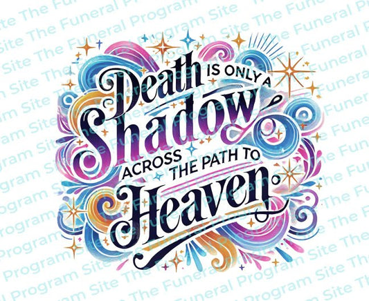 Death Shadow Funeral Quote Word Art - The Funeral Program Site