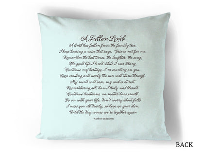 Delight In Loving Memory Memorial Pillow