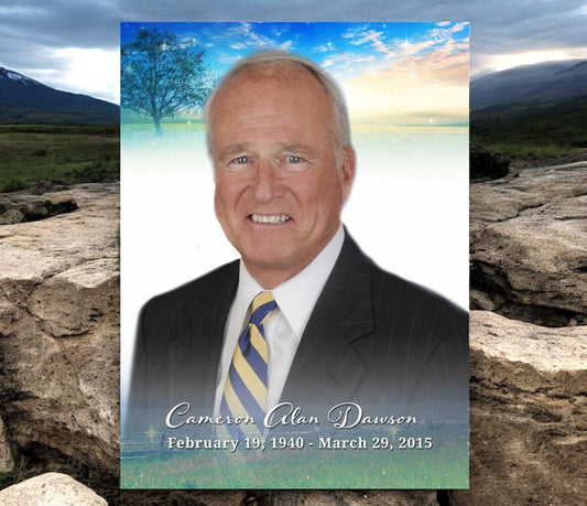 Destiny Funeral Poster Memorial Portrait - The Funeral Program Site