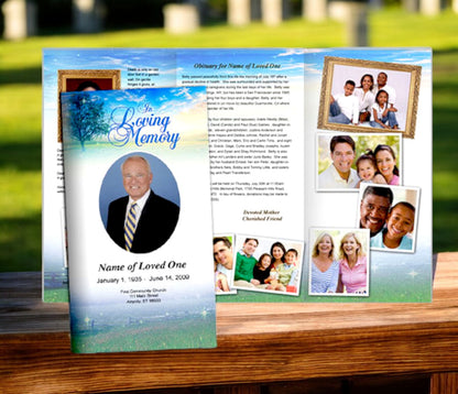 Destiny Trifold Funeral Brochure Template