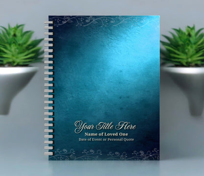 Devotion Spiral Wire Bind Memorial Funeral Guest Book