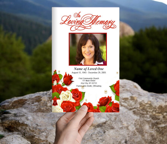 Diva Funeral Program Template