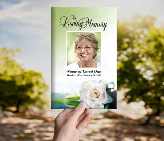 Divine Funeral Program Template