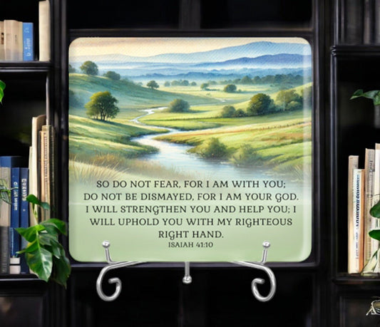 Do Not Fear Bible Verse Plaque - The Funeral Program Site