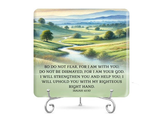 Do Not Fear Bible Verse Plaque - The Funeral Program Site