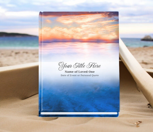 Dusk Perfect Bind Memorial Funeral Guest Book - The Funeral Program Site