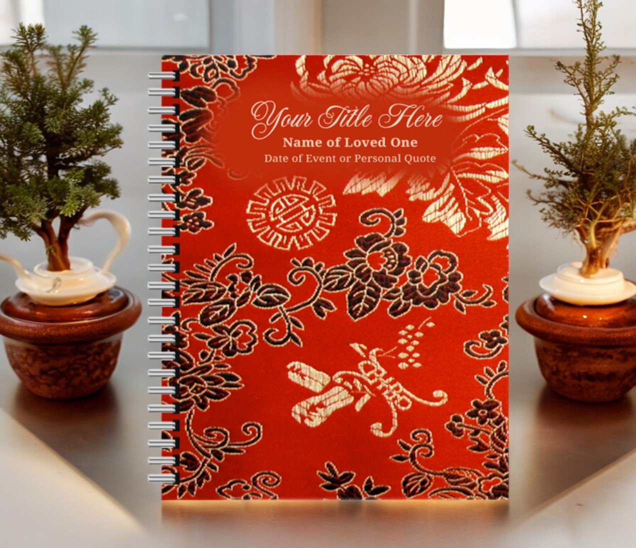 Dynasty Spiral Wire Bind Memorial Funeral Guest Book - The Funeral Program Site