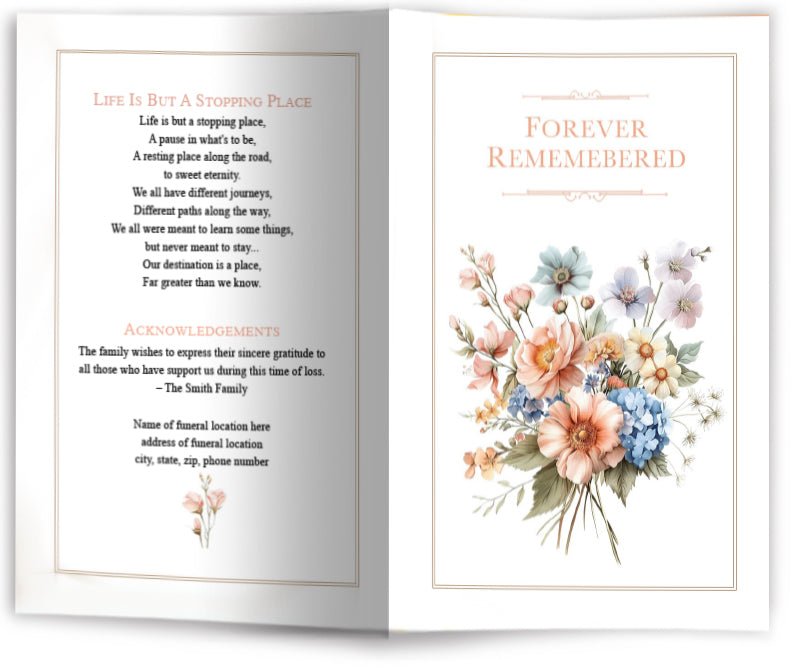 Eden Funeral Program Template - The Funeral Program Site