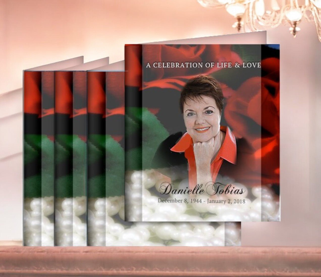 Elegance Memorial Cards Done For You Design & Print (Pack of 50) - The Funeral Program Site