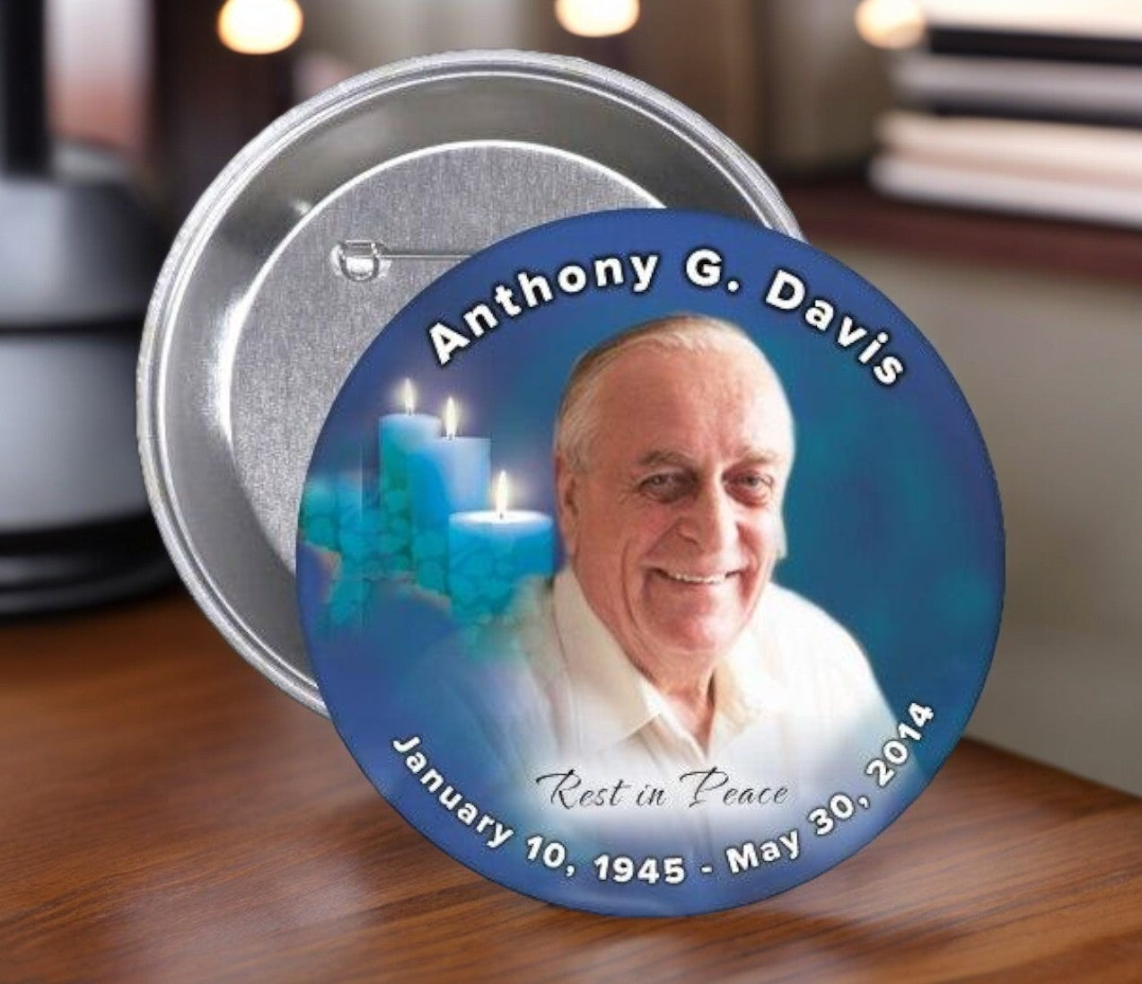 Enlighten Memorial Button Pin (Pack of 10) - The Funeral Program Site